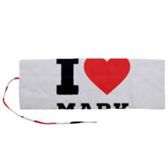 I Love Mark Roll Up Canvas Pencil Holder (m) by ilovewhateva