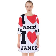 I Love James Smock Dress by ilovewhateva