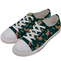 Cute Christmas Pattern Doodle Men s Low Top Canvas Sneakers View2