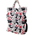 Cute Christmas Seamless Pattern Vector Fold Over Handle Tote Bag View2