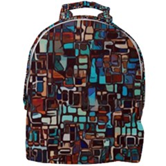 Stained Glass Mosaic Abstract Mini Full Print Backpack by Semog4