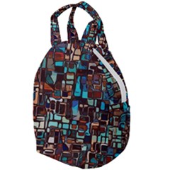 Stained Glass Mosaic Abstract Travel Backpacks by Semog4