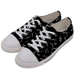 Scribbles Lines Drawing Picture Men s Low Top Canvas Sneakers by Semog4
