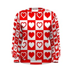 Background Card Checker Chequered Women s Sweatshirt by Semog4