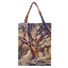 Tree Forest Woods Nature Landscape Classic Tote Bag by Semog4