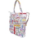 Writing Author Motivation Words Shoulder Tote Bag View2