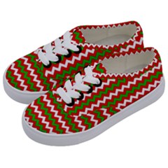 Christmas Paper Scrapbooking Pattern Kids  Classic Low Top Sneakers by Semog4