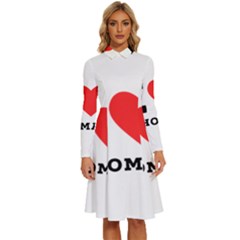 I Love Thomas Long Sleeve Shirt Collar A-line Dress by ilovewhateva