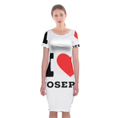 I Love Joseph Classic Short Sleeve Midi Dress by ilovewhateva