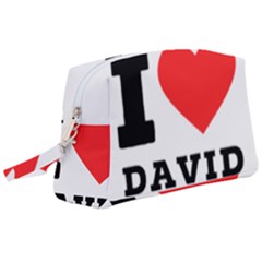 I Love David Wristlet Pouch Bag (large) by ilovewhateva