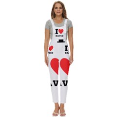 I Love David Women s Pinafore Overalls Jumpsuit by ilovewhateva