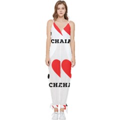 I Love Michael Sleeveless Tie Ankle Chiffon Jumpsuit by ilovewhateva