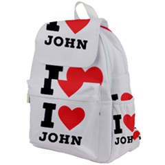 I Love John Top Flap Backpack by ilovewhateva