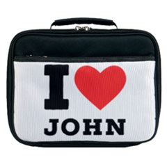 I Love John Lunch Bag by ilovewhateva