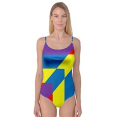 Colorful-red-yellow-blue-purple Camisole Leotard 