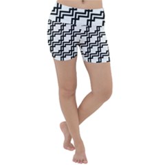 Pattern-monochrome-repeat Lightweight Velour Yoga Shorts by Semog4