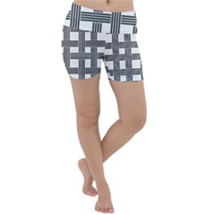 Seamless-stripe-pattern-lines Lightweight Velour Yoga Shorts by Semog4