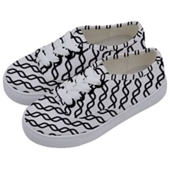Diagonal-stripe-pattern Kids  Classic Low Top Sneakers by Semog4