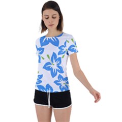 Hibiscus-wallpaper-flowers-floral Back Circle Cutout Sports Tee by Semog4