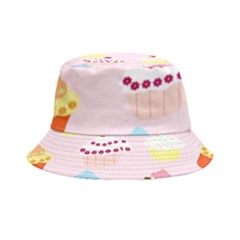 Cupcakes Wallpaper Paper Background Inside Out Bucket Hat
