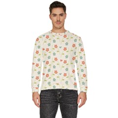 Floral-pattern-wallpaper-retro Men s Fleece Sweatshirt