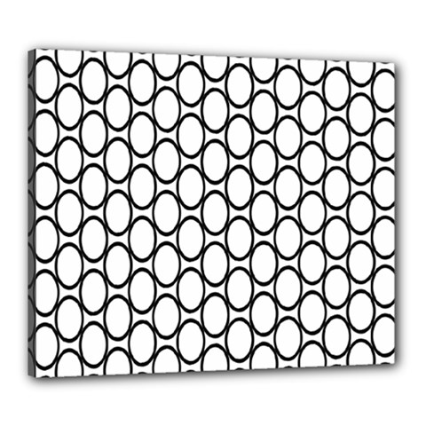 Black-pattern-halftone-wallpaper Canvas 24  X 20  (stretched) by Semog4