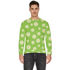 Daisy-flowers-floral-wallpaper Men s Fleece Sweatshirt by Semog4