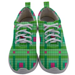 Checkerboard-squares-abstract-- Mens Athletic Shoes by Semog4