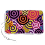 Abstract-circles-background-retro Pen Storage Case (L)