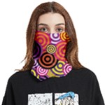 Abstract-circles-background-retro Face Covering Bandana (Two Sides)