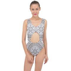 Vector Mandala Drawing Decoration Center Cut Out Swimsuit
