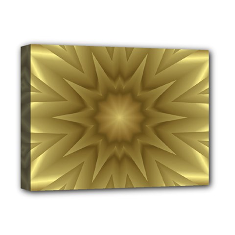 Background Pattern Golden Yellow Deluxe Canvas 16  X 12  (stretched) 