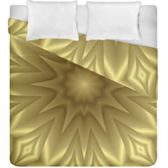 Background Pattern Golden Yellow Duvet Cover Double Side (king Size)