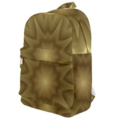 Background Pattern Golden Yellow Classic Backpack