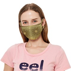 Background Pattern Golden Yellow Crease Cloth Face Mask (adult)