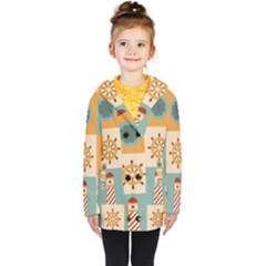 Nautical Elements Collection Kids  Double Breasted Button Coat
