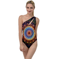 Colorful Prismatic Chromatic To One Side Swimsuit by Semog4