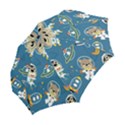 Seamless Pattern Funny Astronaut Outer Space Transportation Folding Umbrellas View2