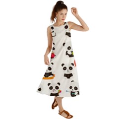 Giant Panda Bear Cuteness Summer Maxi Dress by Salman4z