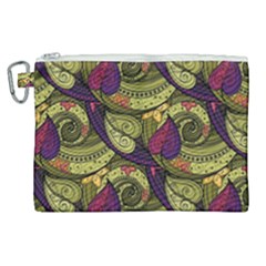 Pattern Vector Texture Style Garden Drawn Hand Floral Canvas Cosmetic Bag (xl) by Salman4z