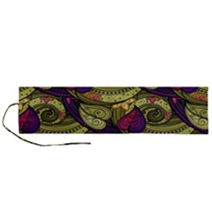 Pattern Vector Texture Style Garden Drawn Hand Floral Roll Up Canvas Pencil Holder (l) by Salman4z