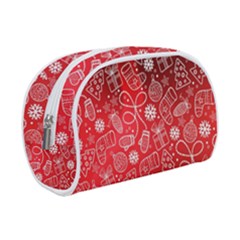 Christmas Pattern Red Make Up Case (small) by Salman4z