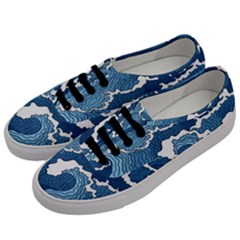 Waves Aesthetics Illustration Japanese Men s Classic Low Top Sneakers by Salman4z