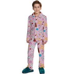 Medical Kids  Long Sleeve Velvet Pajamas Set