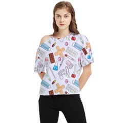 Medicine One Shoulder Cut Out Tee