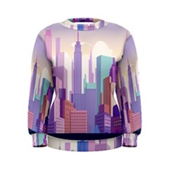New York Skyline Cityscape Nyc New York City Women s Sweatshirt by Jancukart