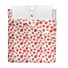 Watercolor Strawberry Duvet Cover Double Side (full/ Double Size) by SychEva