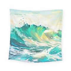 Waves Ocean Sea Tsunami Nautical 90 Square Tapestry (small) by Jancukart