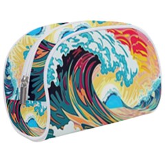 Waves Ocean Sea Tsunami Nautical 8 Make Up Case (medium) by Jancukart