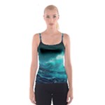 Tsunami Waves Ocean Sea Nautical Nature Water 7 Spaghetti Strap Top